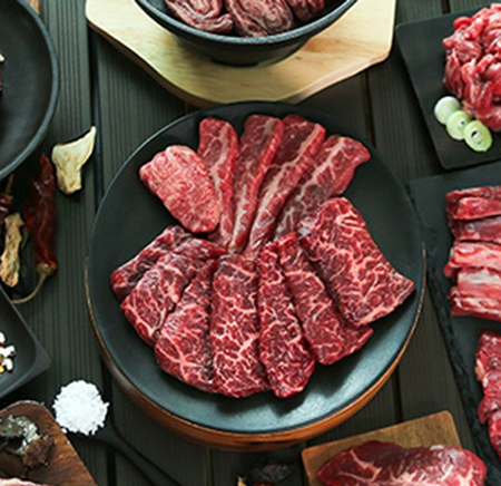 미트식스 국내산 1등급 등심 꽃갈비살 냉장 외 쇠고기 가성비 모음전