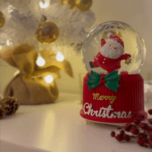 자동스노우회전+5가지컬러 귀여운 크리스마스 산타 스노우볼 3종